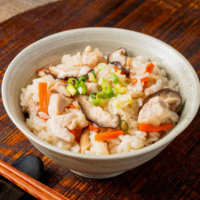 北海道産ごぼうパウダーで作った炊き込みご飯,ゴボウの乾燥パウダーを使ったご飯