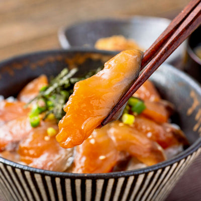 北海道産活〆寒サバの醤油漬け,鯖の漬け丼
