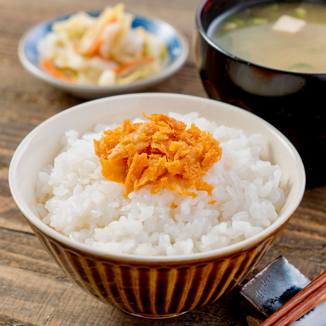 鮭山漬（やまづけ）荒ほぐし 唐辛子入り（ピリ辛）100g×3個セット